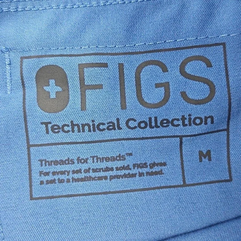 FIGS Pants Mens Medium Blue Technical Collection Cargo Scrub Stretch Workwear